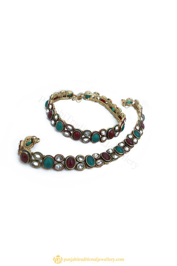 Gold Finished Payal by PTJ